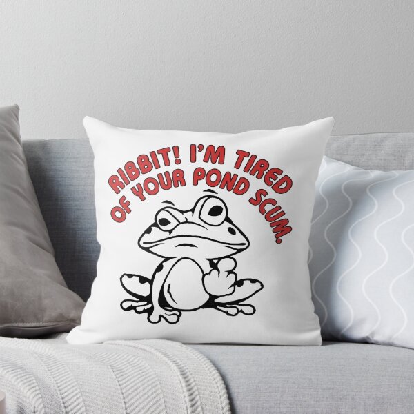 Item preview, Ribbit! I’m Tired of Your Pond Scum – Funny Tired Frog Humor designed and sold by artworkathome.