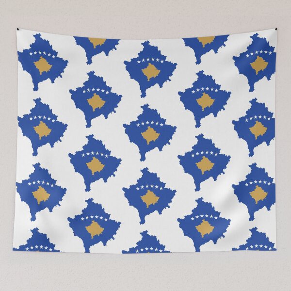 Item preview, Kosovo Flag Map designed and sold by riyao-rourke.