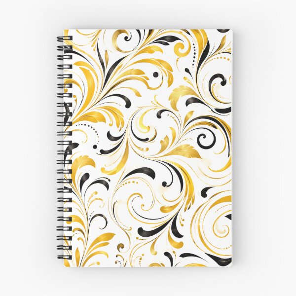 Item preview, Golden Noir Baroque Pattern designed and sold by Julie Leisure Gardening.