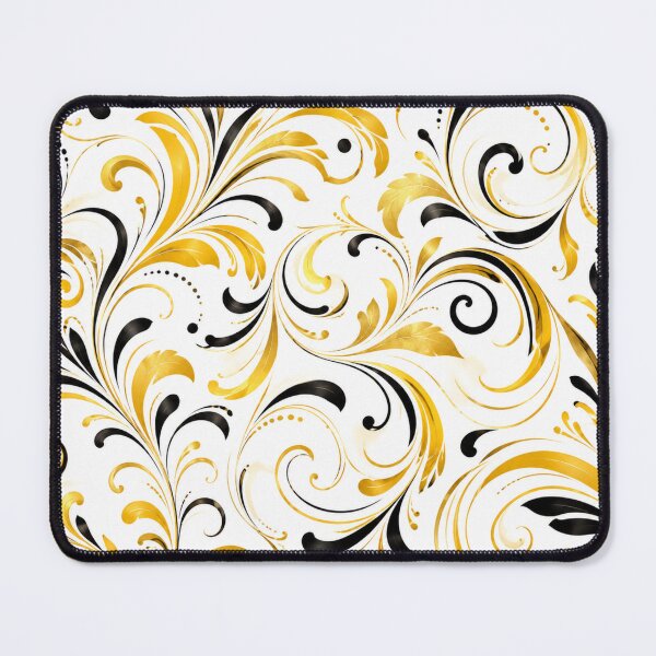 Item preview, Golden Noir Baroque Pattern designed and sold by Julie Leisure Gardening.