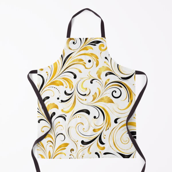 Item preview, Golden Noir Baroque Pattern designed and sold by Julie Leisure Gardening.