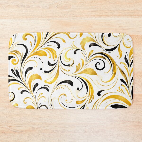 Item preview, Golden Noir Baroque Pattern designed and sold by Julie Leisure Gardening.