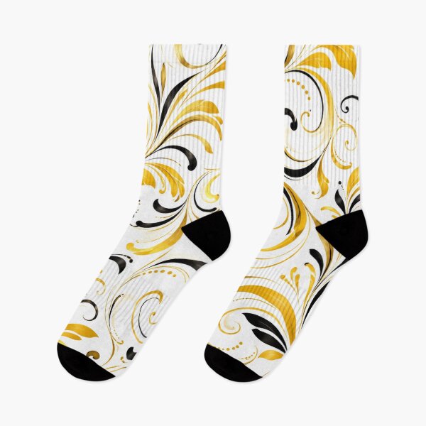 Item preview, Golden Noir Baroque Pattern designed and sold by Julie Leisure Gardening.