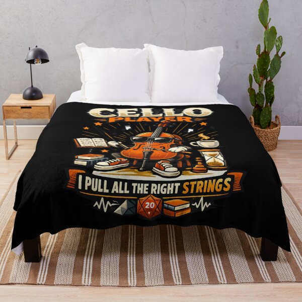 Item preview, Cello Player - I Pull All the Right Strings designed and sold by SidTastic .