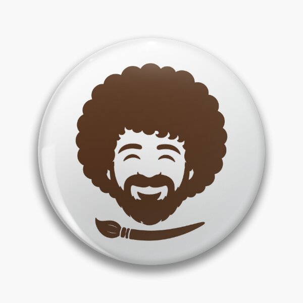 Artikelvorschau, Bob Ross – Minimalistische Silhouette-Ikone mit Pinsel entworfen und verkauft von Karamram Studio.