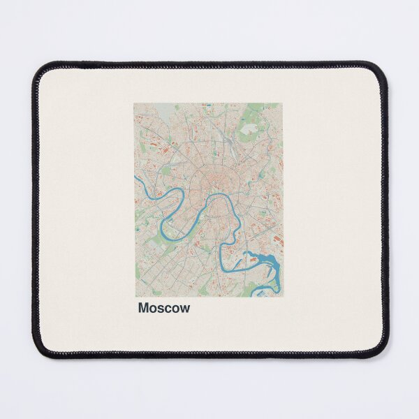 Item preview, Moscow Minimalistic Map Art designed and sold by MapsNerd.