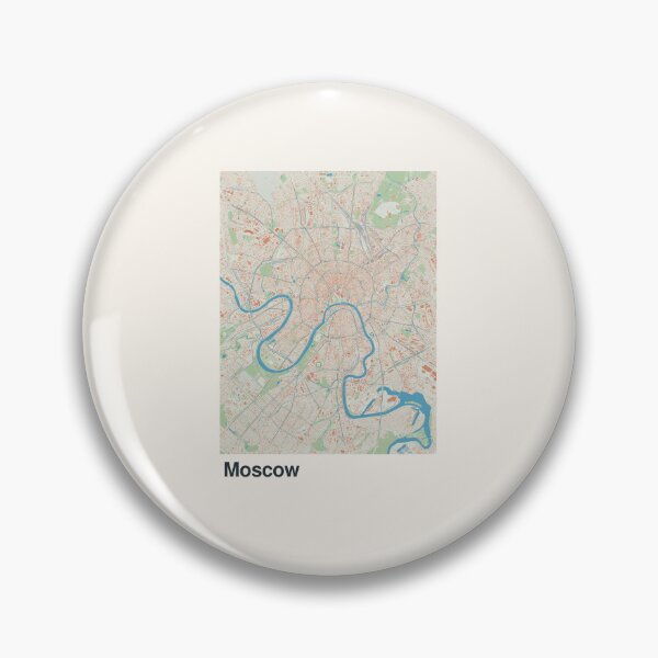 Artikelvorschau, Minimalistische Moskauer Kartenkunst entworfen und verkauft von MapsNerd.