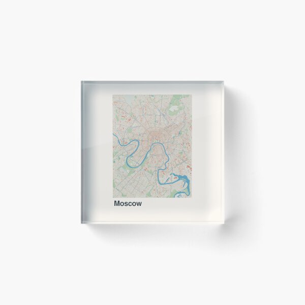 Item preview, Moscow Minimalistic Map Art designed and sold by MapsNerd.