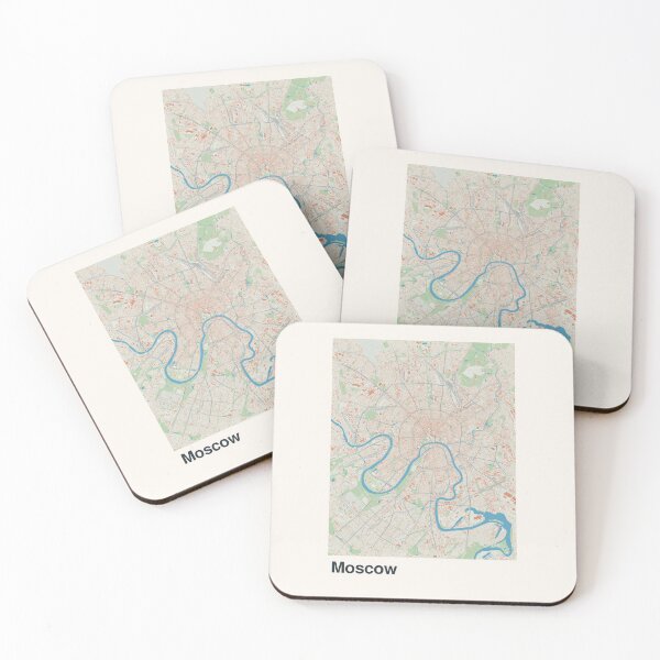 Item preview, Moscow Minimalistic Map Art designed and sold by MapsNerd.