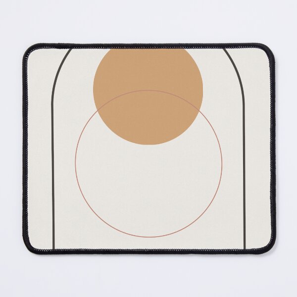 Item preview, Minimalist abstract art print with geometric arches and warm earth tones circles. designed and sold by Diseño que alegran tu día.
