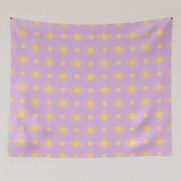 Item preview, Pastel Lavender Sunburst - Celestial Boho Sun Pattern designed and sold by UniqueDesign751.