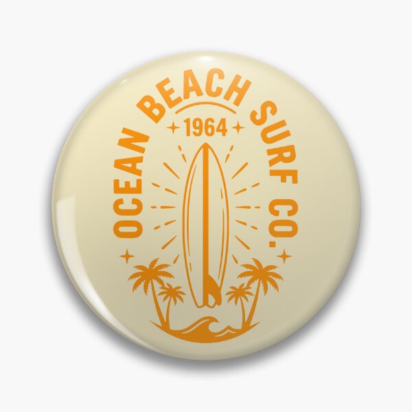 Item preview, Ocean Beach Surf Co. 1964 Starburst Badge designed and sold by NUSA NIPA.