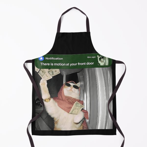 Item preview, Notification There Is Motion At Your Front Door Funny Cat Meme Doorbell Camera Humor designed and sold by BrockmeyeSB.