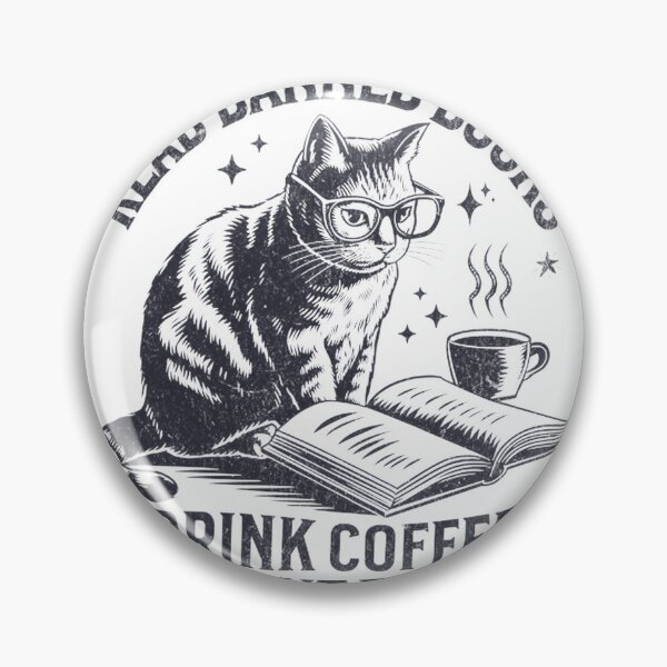 Item preview, Vintage Cat Reading Coffee Graphic | Perfect Gift For You And Friends designed and sold by TBONATION.