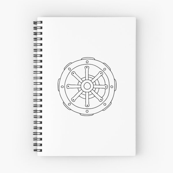 Item preview, Doodle illustration of a round vault door with thick bolts designed and sold by rasagamastore.