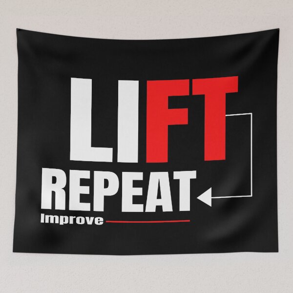 Item preview, Lift. Repeat. Improve. designed and sold by TheFineShirt.