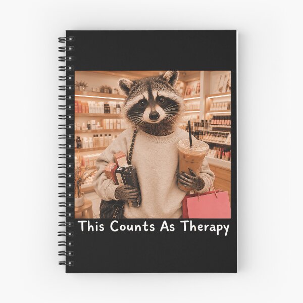 Item preview, This Counts As Therapy Raccoon Shopper Retail Therapy designed and sold by BrockmeyeSB.