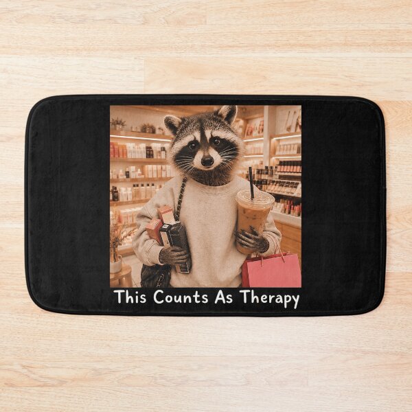 Item preview, This Counts As Therapy Raccoon Shopper Retail Therapy designed and sold by BrockmeyeSB.