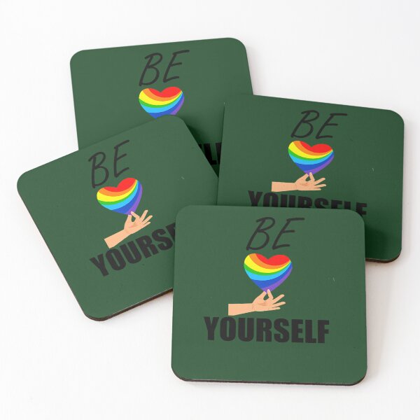 Item preview, Be Yourself Lgbt Heart 367 designed and sold by GritBloodline.