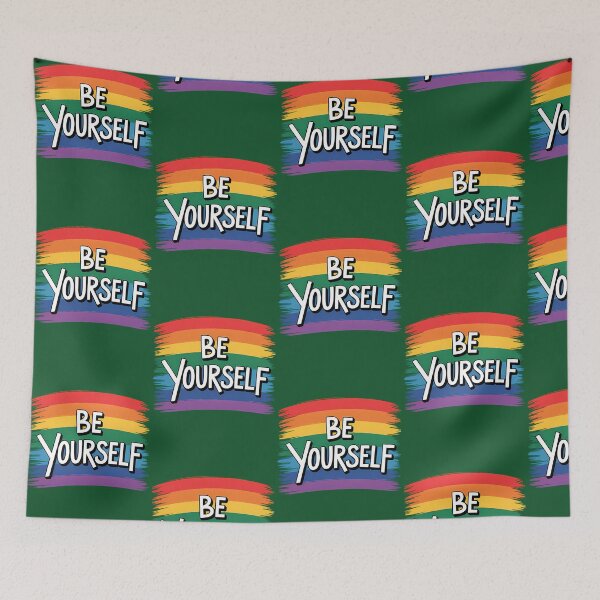 Artikelvorschau, Sei du selbst! Regenbogenflagge, Gay Pride, LGBTQ 461 entworfen und verkauft von GritBloodline.