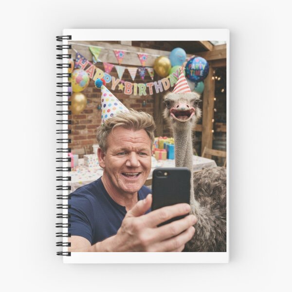 Item preview, Gordon ramsay selfie ostrich ostrichs birthday cake memes happy Funny prank meme gift weird  designed and sold by CheeseBlueprint.