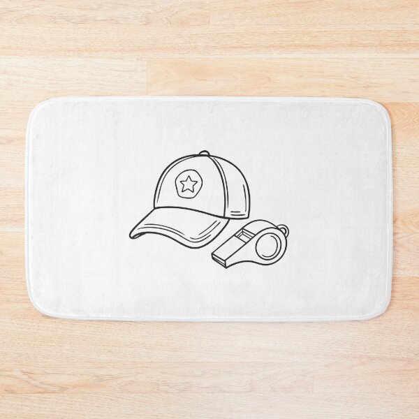 Item preview, Doodle illustration of a varsity cap next to a whistle designed and sold by rasagamastore.