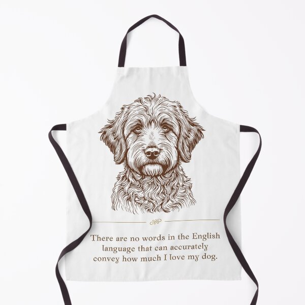 Item preview, Vintage Aussiedoodle Portrait Dog Love Quote designed and sold by WaggingTailsCo.
