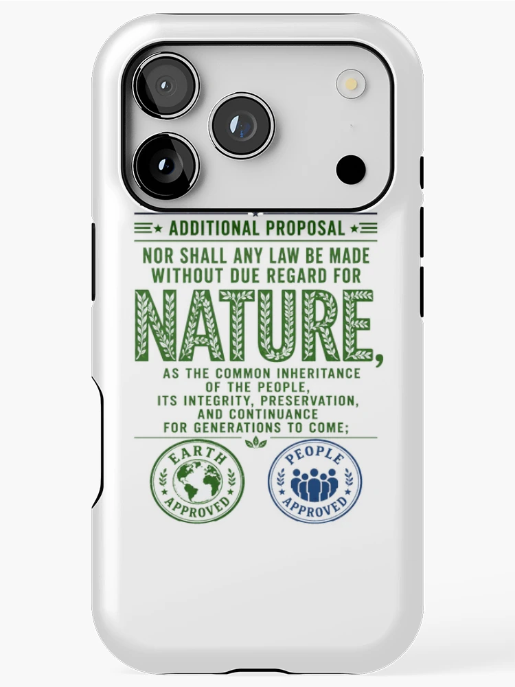 Thumbnail 1 of 4, iPhone Case, First Amendment Nature Rights Proposal designed and sold by VisualWeight.
