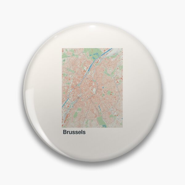 Item preview, Brussels Minimalistic Map Art designed and sold by MapsNerd.