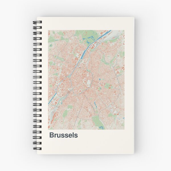 Item preview, Brussels Minimalistic Map Art designed and sold by MapsNerd.