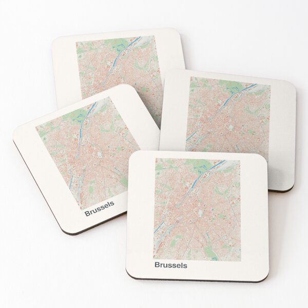 Item preview, Brussels Minimalistic Map Art designed and sold by MapsNerd.