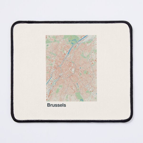 Item preview, Brussels Minimalistic Map Art designed and sold by MapsNerd.