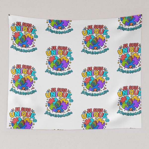 Item preview, Je Suis Unique – Autism Awareness Puzzle designed and sold by NinaCreator.