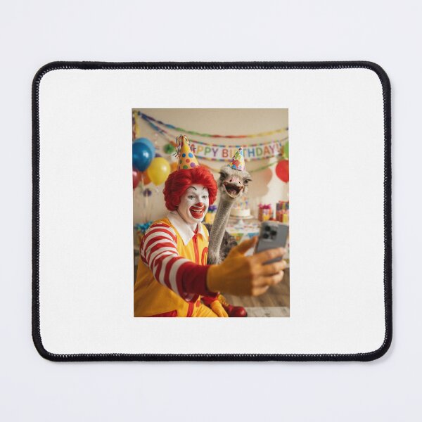 Item preview, Ronald mcdonald selfie ostrich ostrichs birthday cake memes happy Funny prank meme gift weird  designed and sold by CheeseBlueprint.