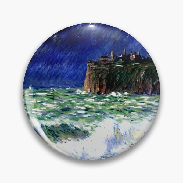 Item preview, The Beach at Fécamp: A Luminous Impressionist Seascape of Normandy’s Shoreline designed and sold by artdesignsnow.