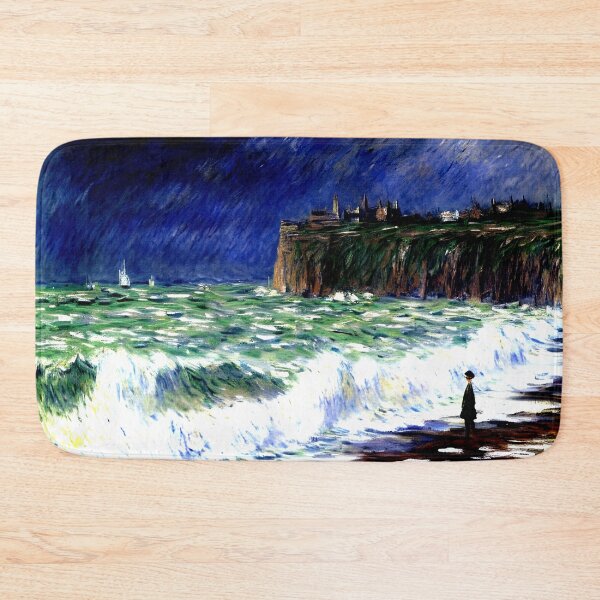 Item preview, The Beach at Fécamp: A Luminous Impressionist Seascape of Normandy’s Shoreline designed and sold by artdesignsnow.