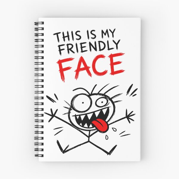 Item preview, This Is My Friendly Face designed and sold by JustLaughCo.