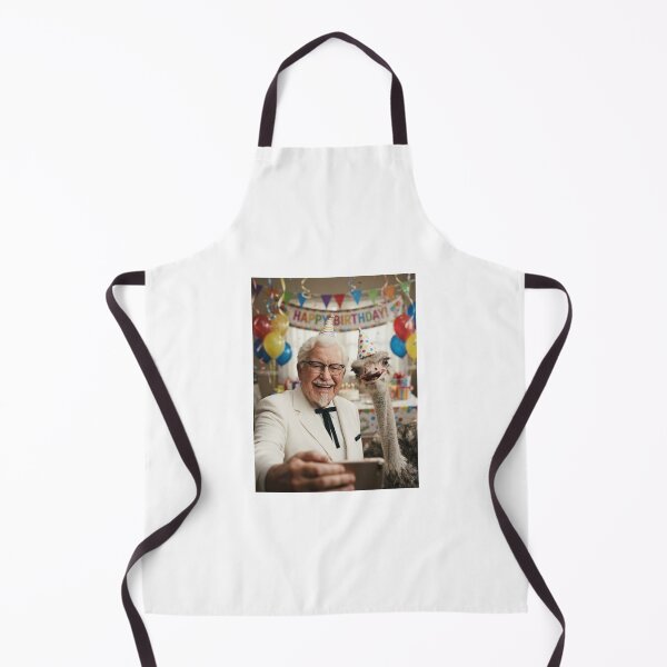 Item preview, Colonel sanders selfie ostrich ostrichs birthday cake memes happy Funny prank meme gift weird  designed and sold by CheeseBlueprint.