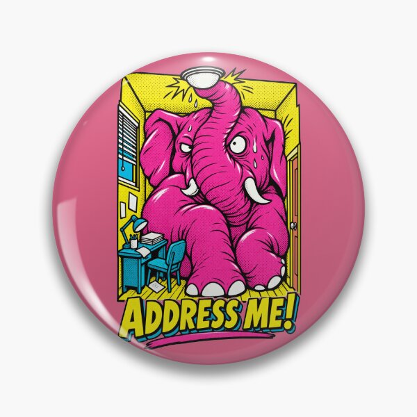 Artikelvorschau, Elefant im Büro – Sprich mich an! – Pop-Art-Humor fürs Büro entworfen und verkauft von KungPowUnicorn.