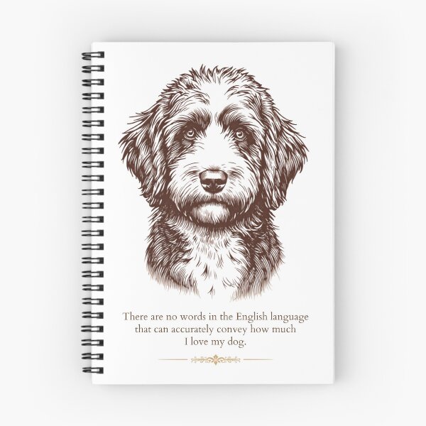 Item preview, Bernedoodle Vintage Portrait Dog Love Quote designed and sold by WaggingTailsCo.
