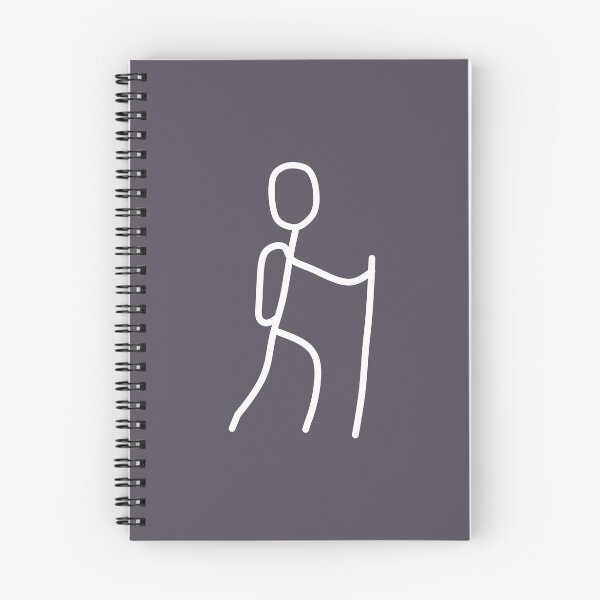 Item preview, Hiking simple sketch of hiker stickman designed and sold by hitNmiss.