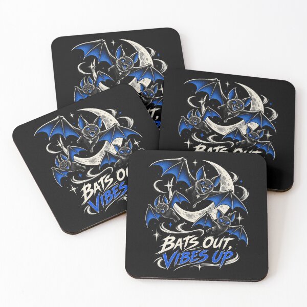 Item preview, Bats Out Vibes Up Halloween Bat Art designed and sold by FreshPixelArt.