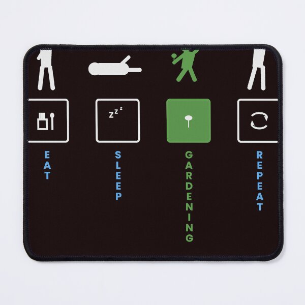 Item preview, Eat Sleep Garden Repeat Funny Gardener Icon Design designed and sold by VanSum.