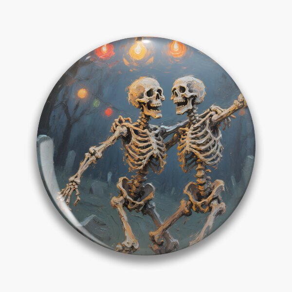 Item preview, Dancing Skeletons Under the Full Moon Halloween Gothic Party designed and sold by cr6zym1nd.