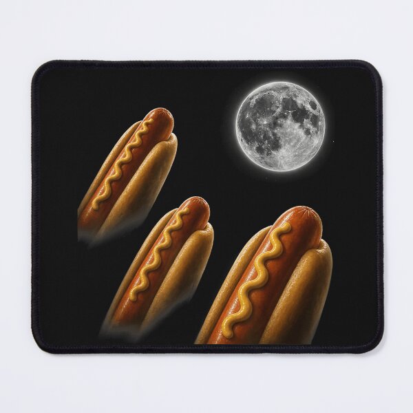 Item preview, Three Hot Dog Moon Meme Parody Funny Food Lover Humor designed and sold by BrockmeyeSB.