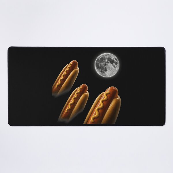 Item preview, Three Hot Dog Moon Meme Parody Funny Food Lover Humor designed and sold by BrockmeyeSB.