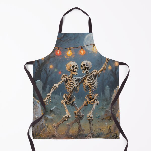 Item preview, Dancing Skeletons Under the Full Moon Halloween Gothic Party designed and sold by cr6zym1nd.
