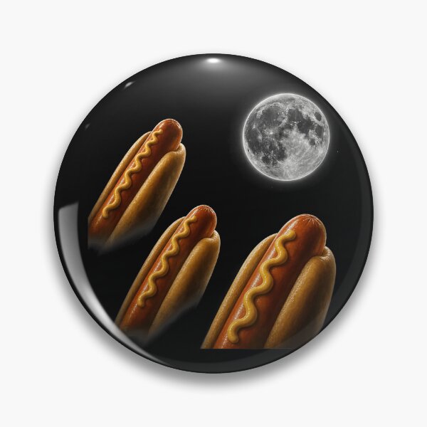 Item preview, Three Hot Dog Moon Meme Parody Funny Food Lover Humor designed and sold by BrockmeyeSB.