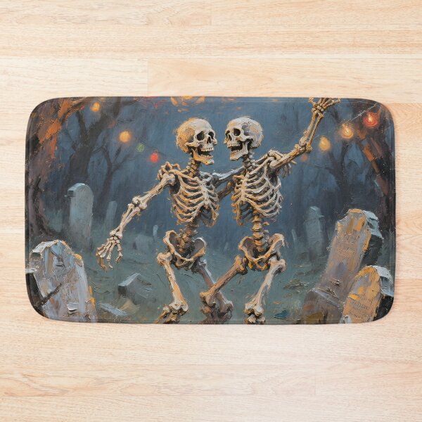 Item preview, Dancing Skeletons Under the Full Moon Halloween Gothic Party designed and sold by cr6zym1nd.