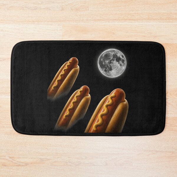 Item preview, Three Hot Dog Moon Meme Parody Funny Food Lover Humor designed and sold by BrockmeyeSB.